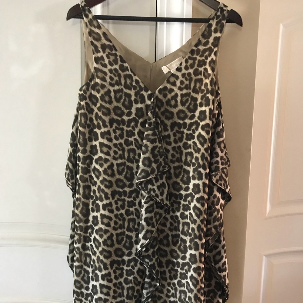 Michael Kors Leopard Print Swing Dress